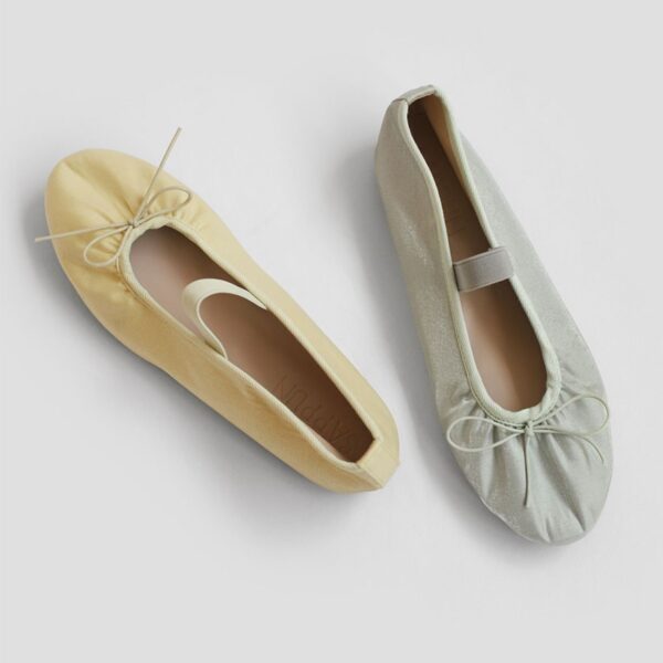Kayla Satin Maryjane Flats (1cm)
