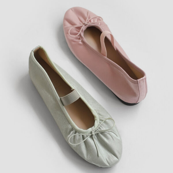 Kayla Satin Maryjane Flats (1cm)