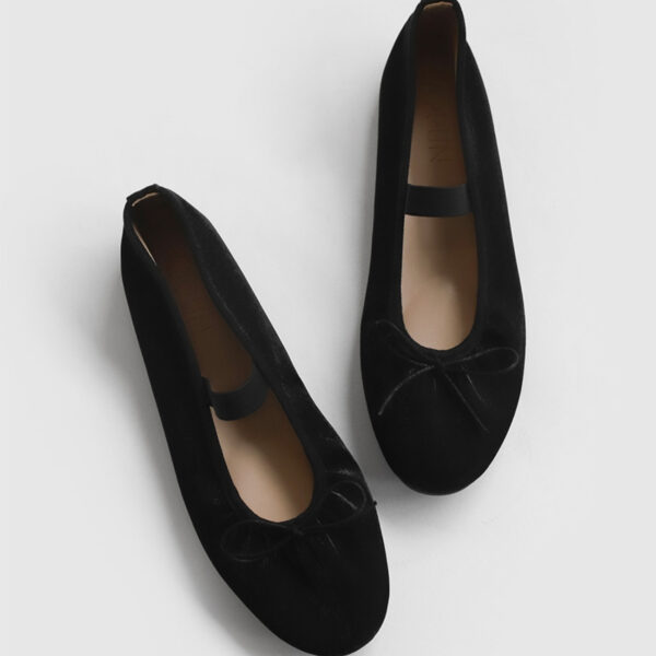 Kayla Satin Maryjane Flats (1cm)
