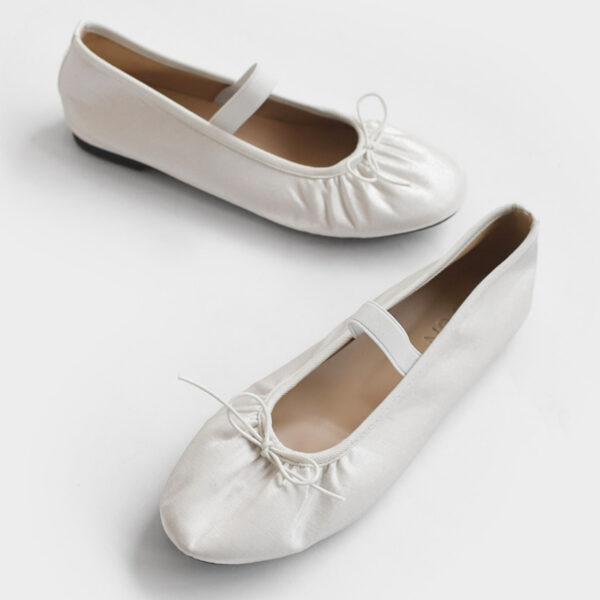 Kayla Satin Maryjane Flats (1cm)