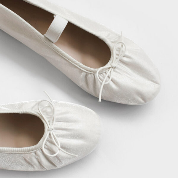 Kayla Satin Maryjane Flats (1cm)
