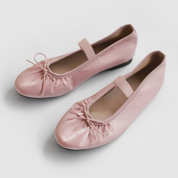 Kayla Satin Maryjane Flats (1cm)