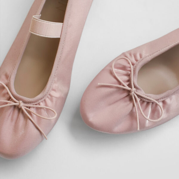 Kayla Satin Maryjane Flats (1cm)