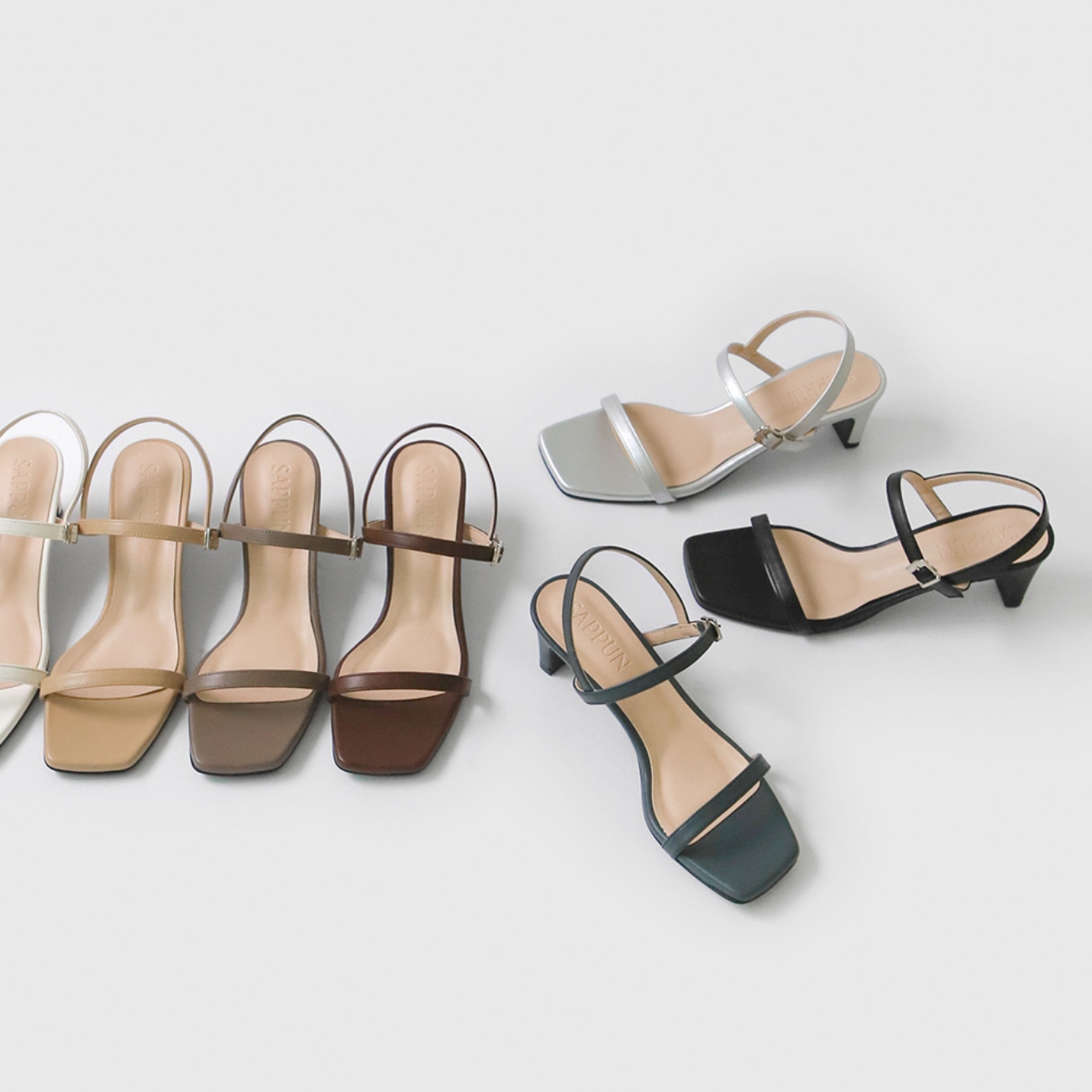 Jemillie Strap High Heels Sandals (5cm)