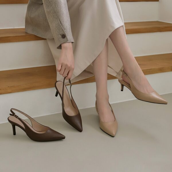 Joyanne Stiletto Slingback Heels (5cm)