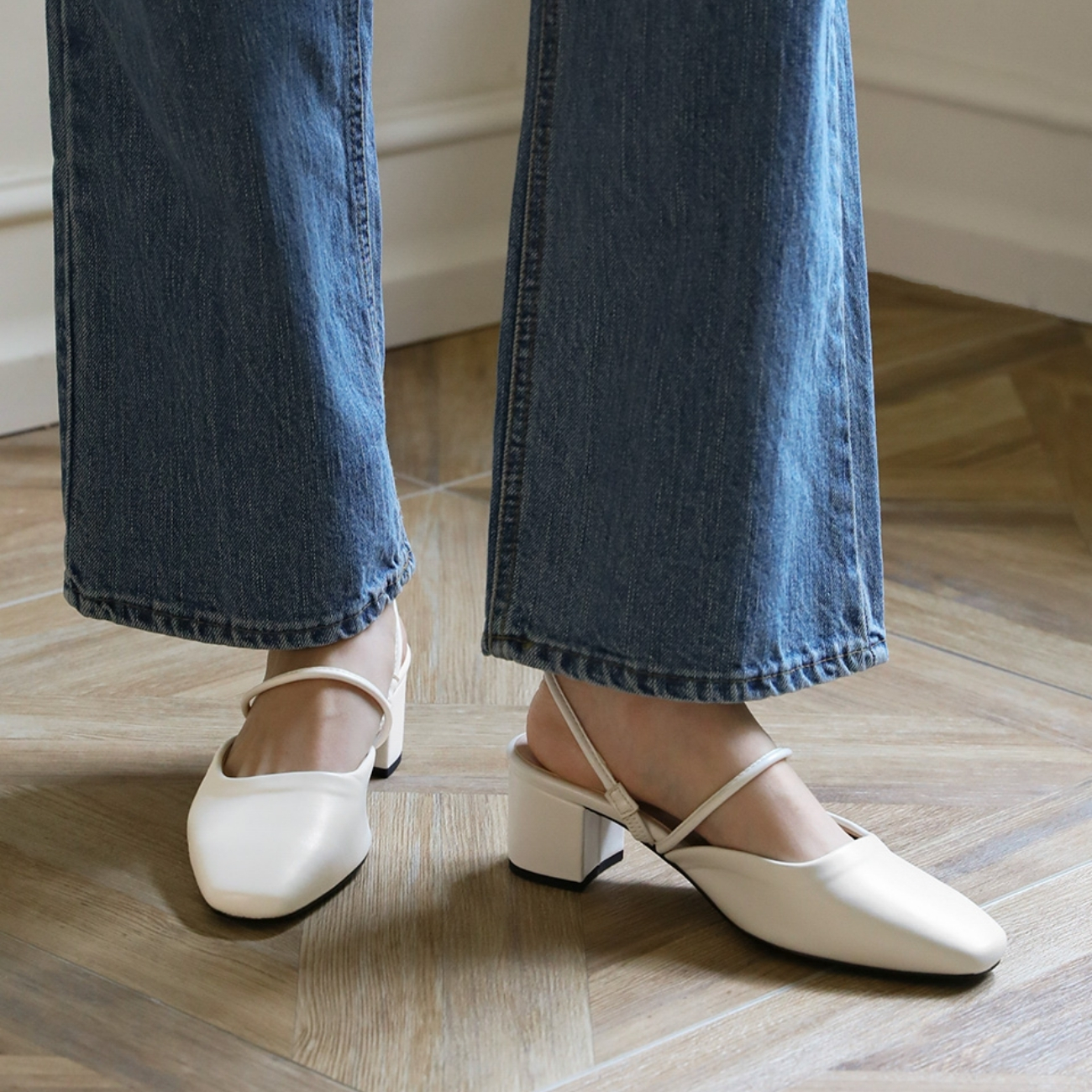 Kipley Strap Mule Heels (5cm)