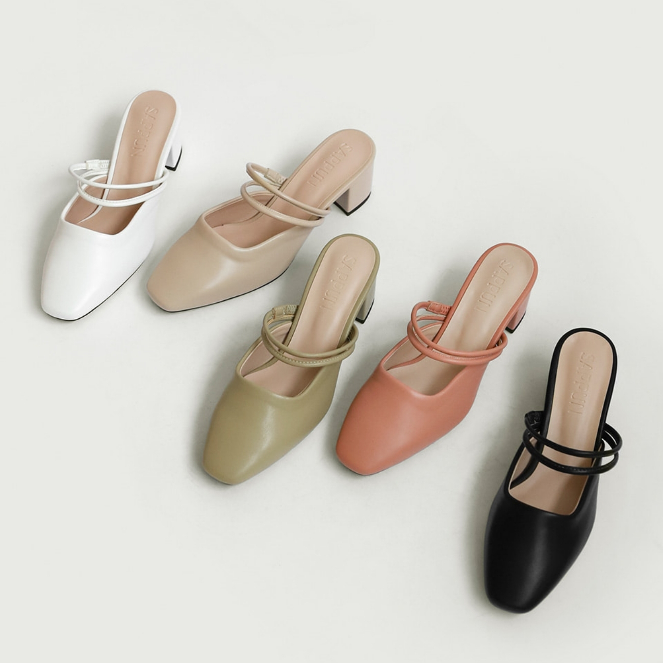Kipley Strap Mule Heels (5cm)