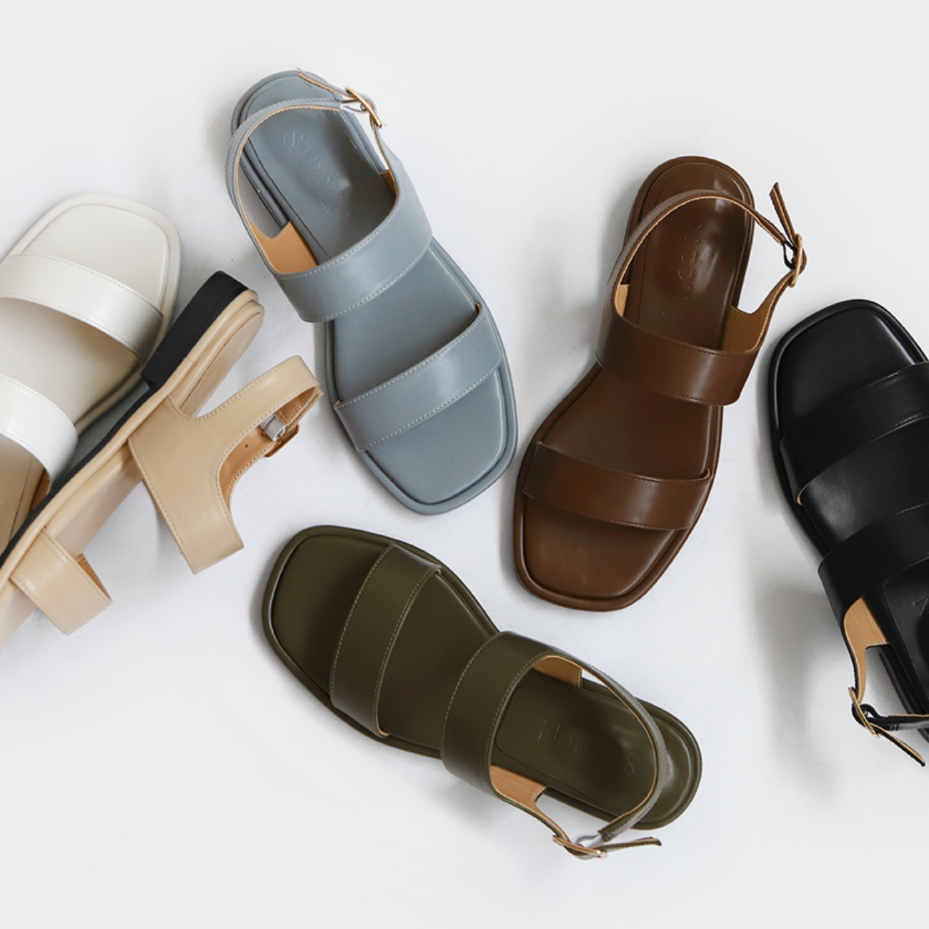 Manei Double Strap Sandals (1.5cm)