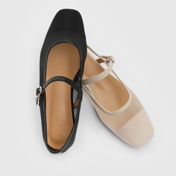 Maniel Mesh Maryjane Flats (1cm)
