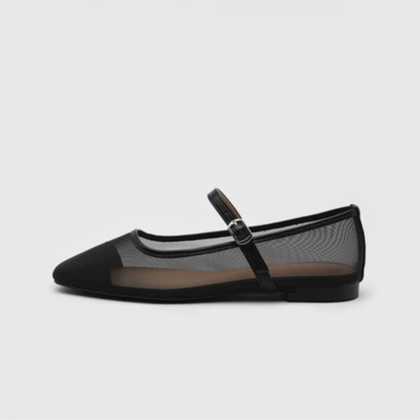 Maniel Mesh Maryjane Flats (1cm)