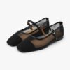 Maniel Mesh Maryjane Flats (1cm)