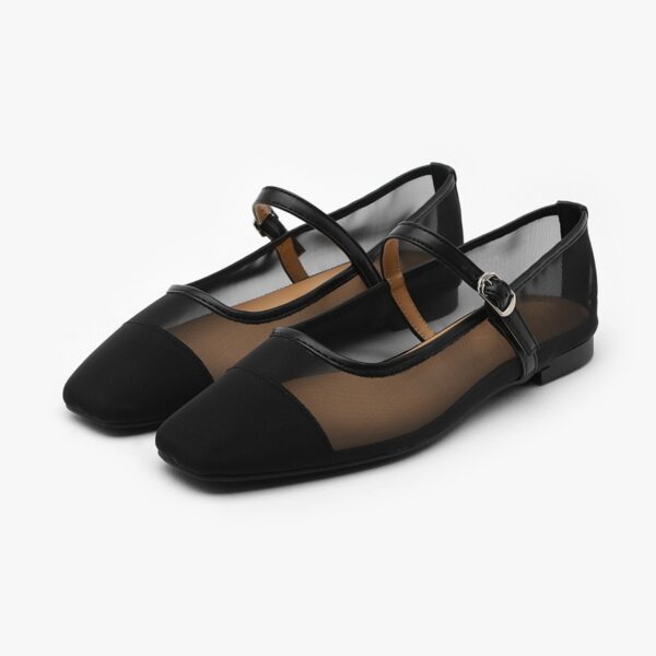Maniel Mesh Maryjane Flats (1cm)