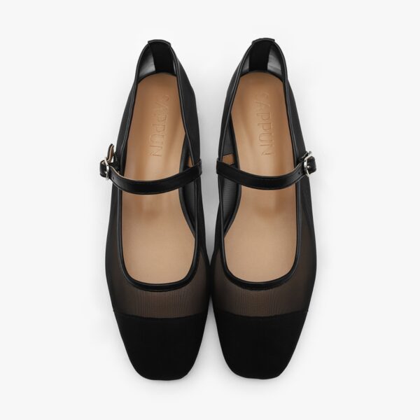 Maniel Mesh Maryjane Flats (1cm)