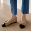 Malette Two Tone Ribbon Flats (1cm)