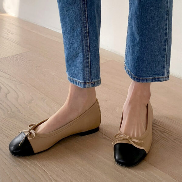 Malette Two Tone Ribbon Flats (1cm)