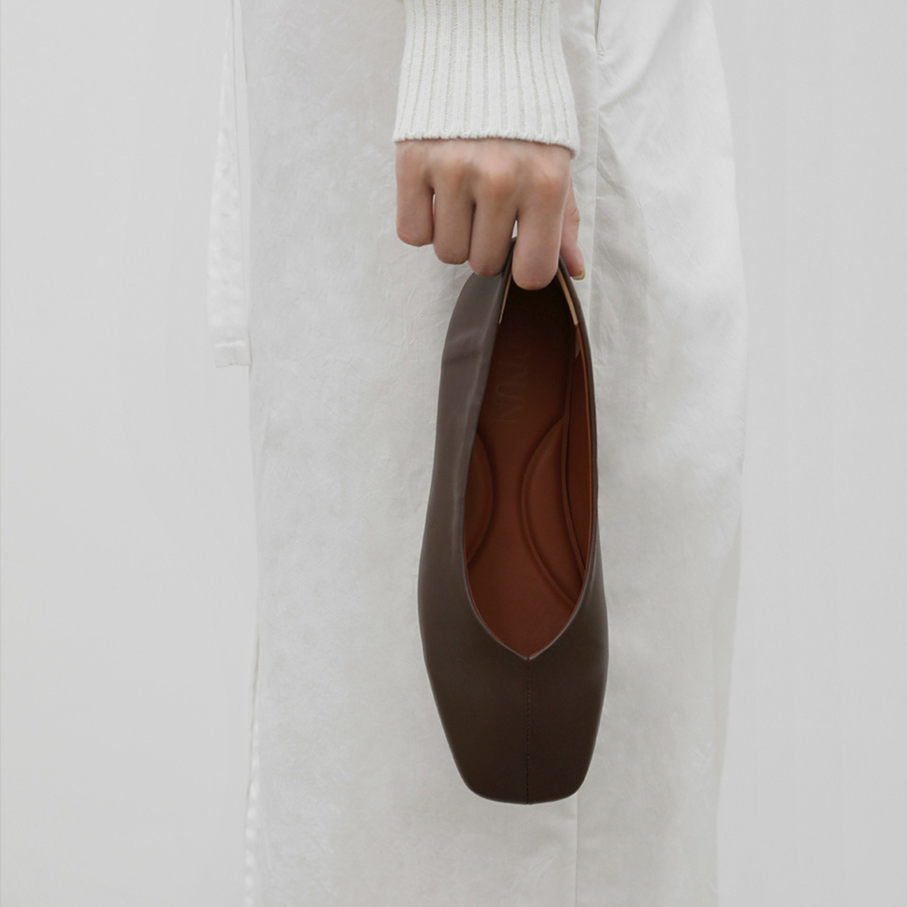 ◆SAPPUN◆ Mannerin square flat shoes 1cm SAPPUN KOREA - Magaret Ribbon Flats (1cm)
