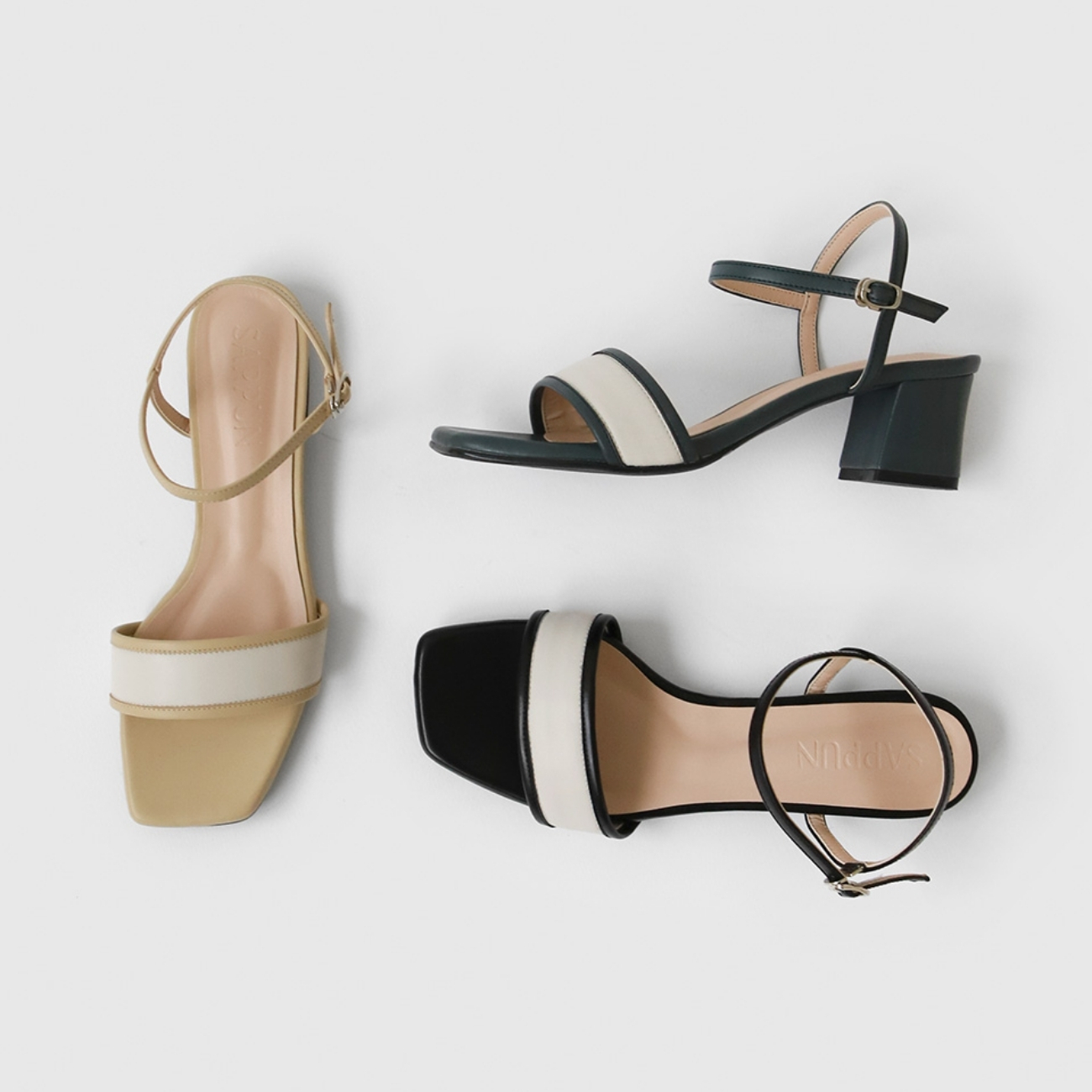 Provin Square Sandals (5cm)