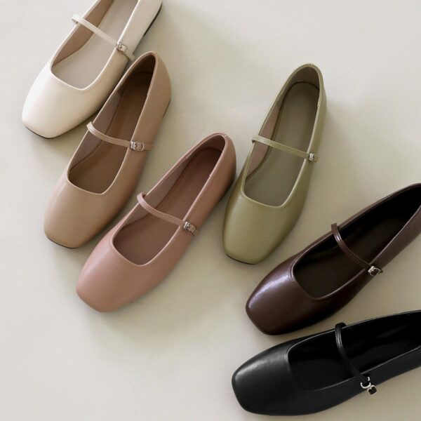Nhibre Maryjane Flats (1cm)