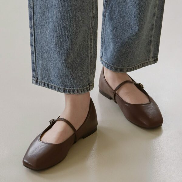 Nhibre Maryjane Flats (1cm)