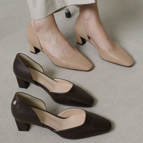 Renive Square Pump Heels (7cm)