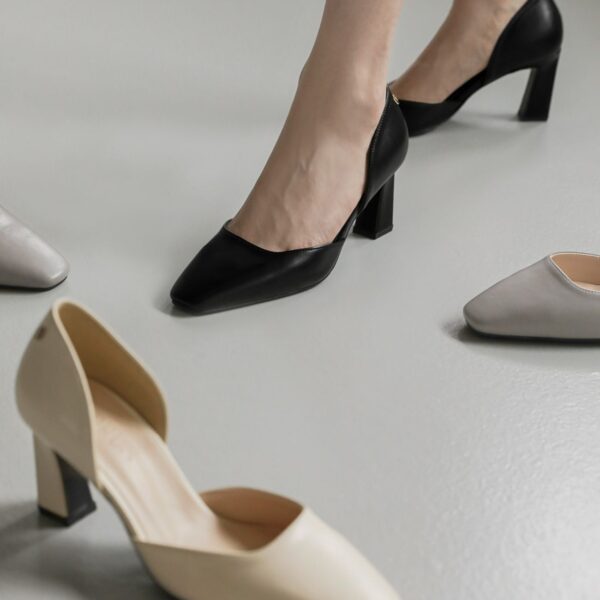 Renive Square Pump Heels (7cm)