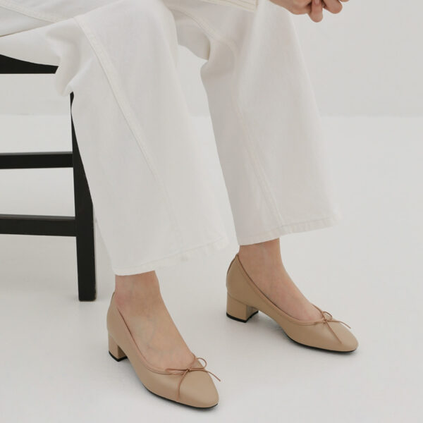 Retive Basic Ribbon Pumps Heels (4cm)
