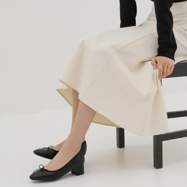 Retive Basic Ribbon Pumps Heels (4cm)