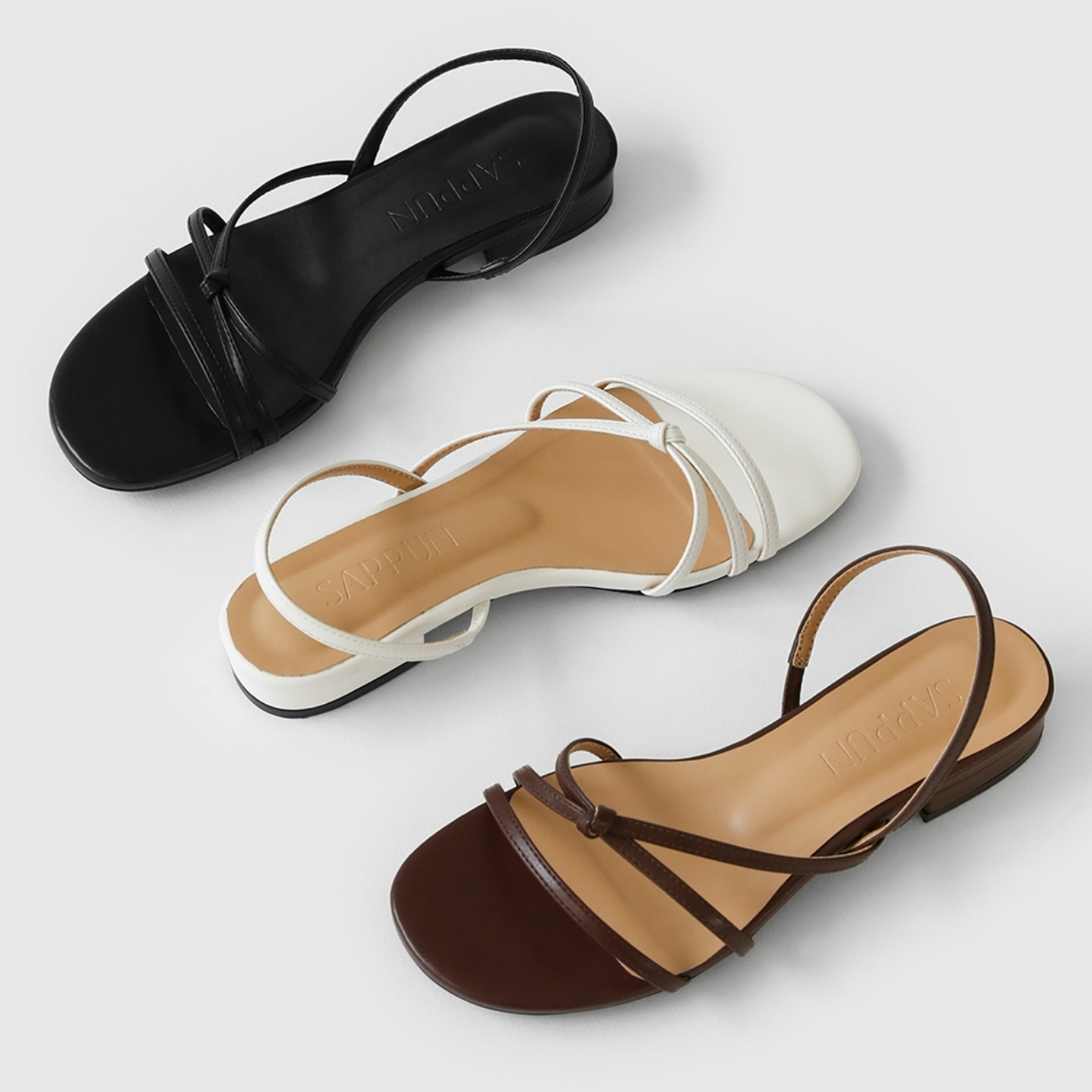 Rhaelin Round Strap Sandals (2cm)