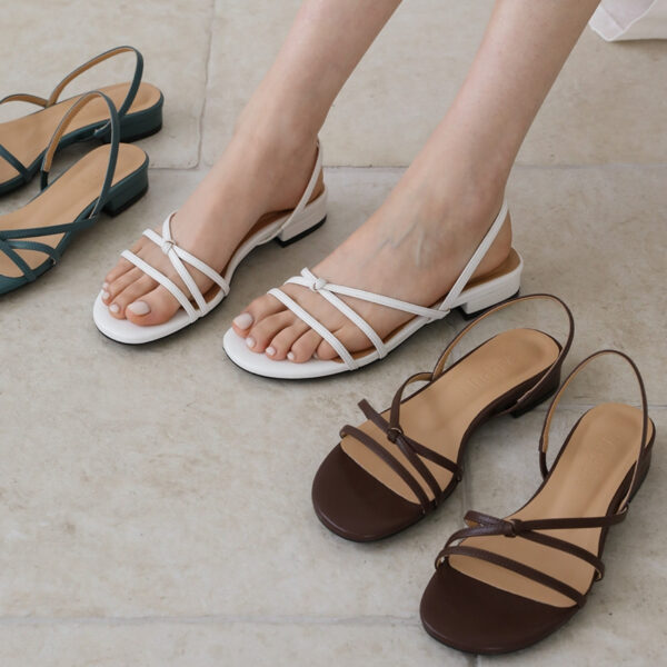 Rhaelin Round Strap Sandals (2cm)