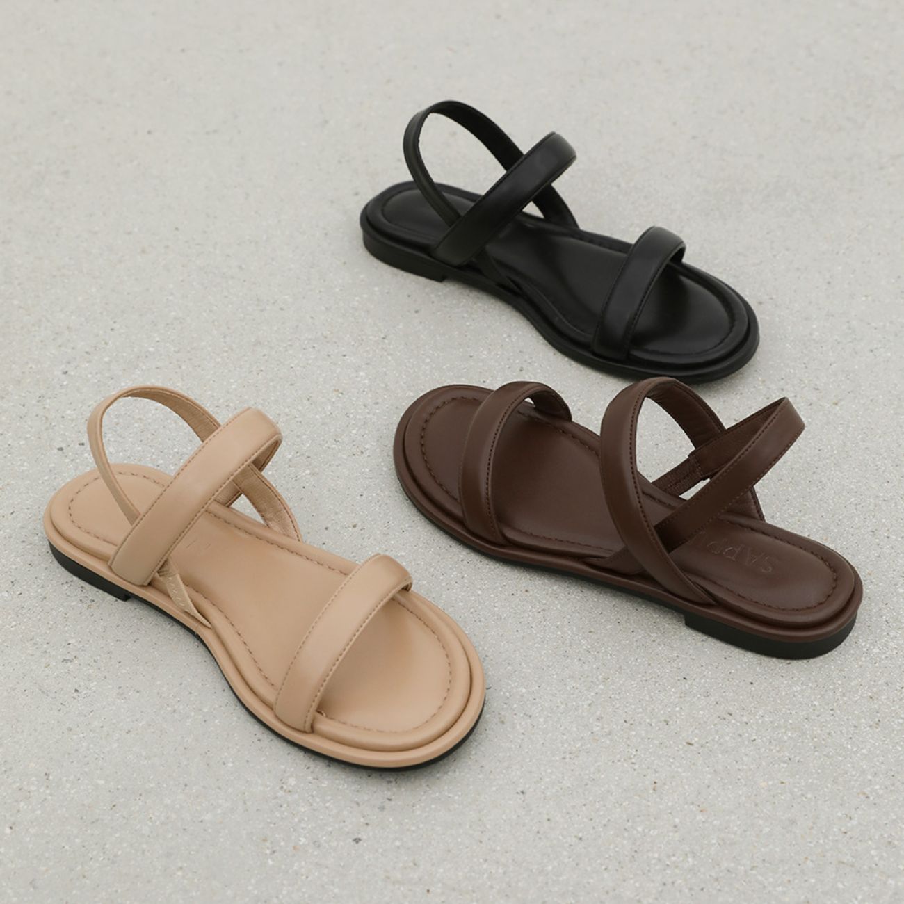 Rovina Round Strap Sandals (1cm)