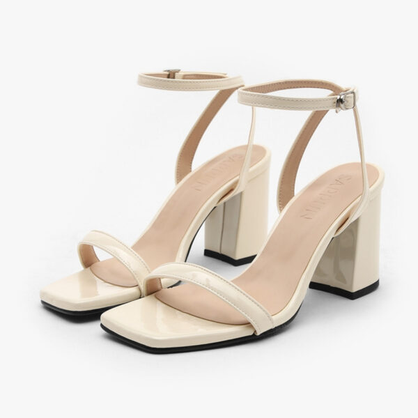 Shoeplin Enamel High Heels Sandals (5cm)