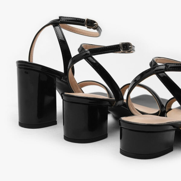 Shoeplin Enamel High Heels Sandals (5cm)